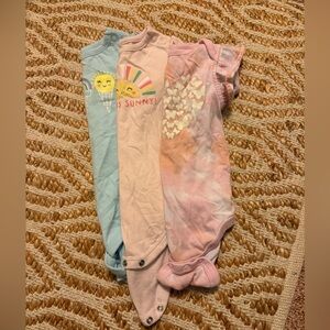 3 Colorful Kids One Pieces Set